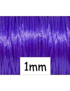 Cordon queue de rat 1mm violet indigo