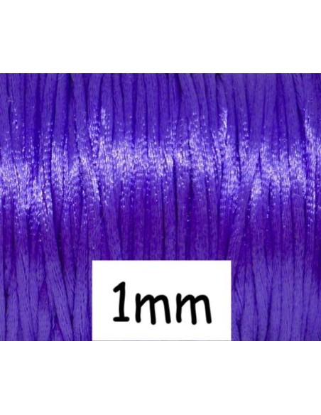 Cordon queue de rat 1mm violet indigo