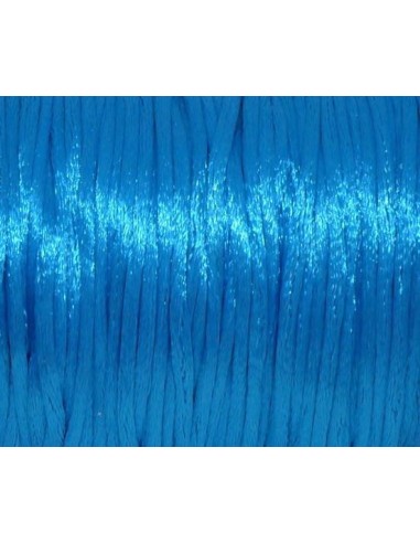 Ficelle chinoise 1mm bleu turquoise lumineux