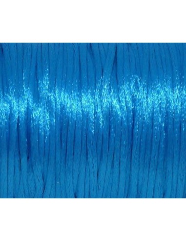 Queue de rat 1mm bleu turquoise lumineux pour kumihimo