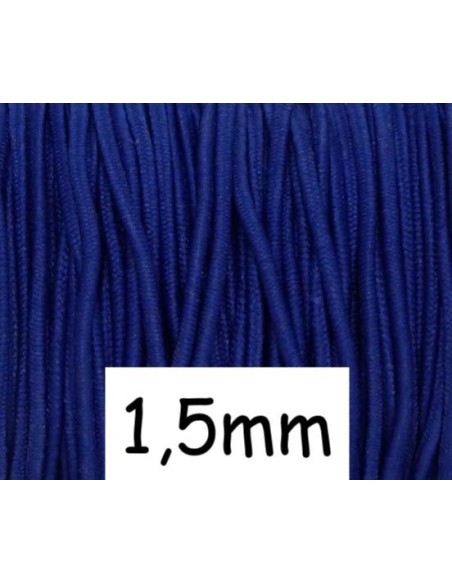 Elastique rond 1,5mm bleu nuit