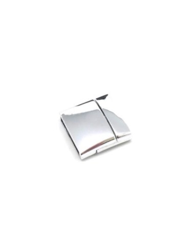 Fermoir magnétique argenté pour cuir de 16mm