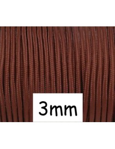 Cordon paracorde 3mm marron acajou