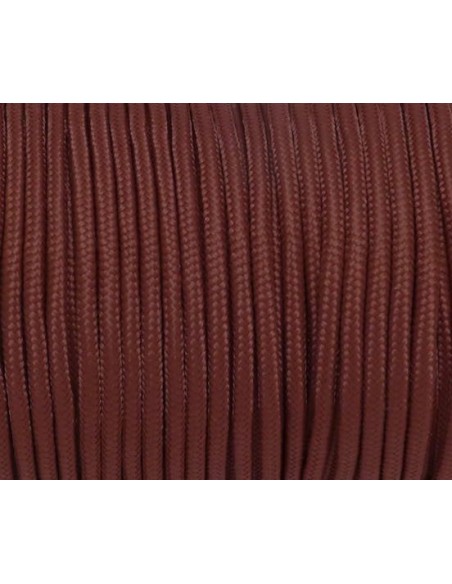 Corde nylon tressé marron pour bracelet marin