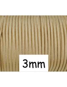 Cordon paracorde 3mm beige vanille