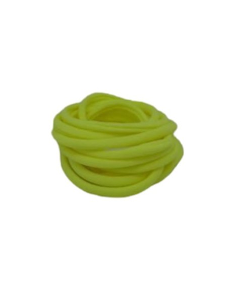 Cordon lycra élastique 5mm style spaghetti jaune fluo