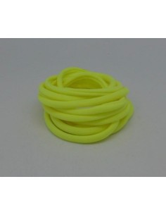 Cordon lycra élastique 5mm style spaghetti jaune fluo 2