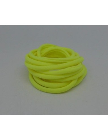Elastique lycra 5mm jaune fluo pour masque