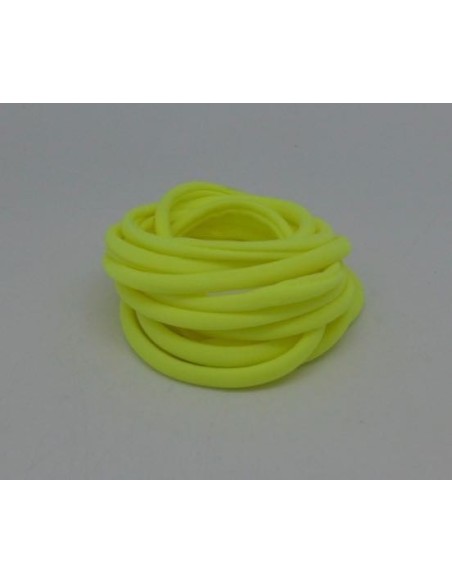 Elastique lycra 5mm jaune fluo pour masque