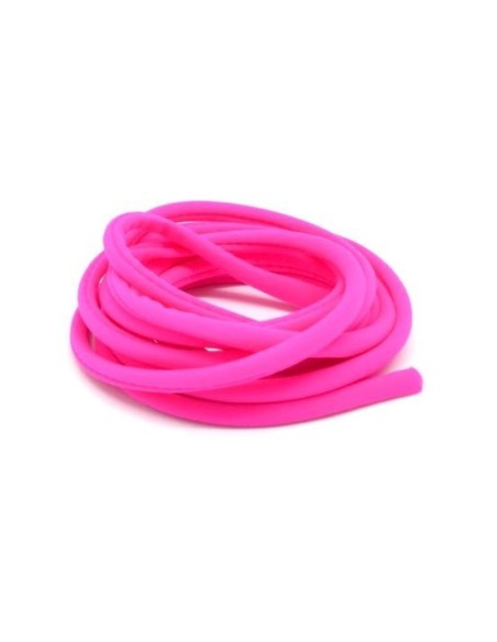 lycra élastique 5mm style spaghetti rose fluo pour masque