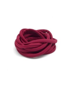 Cordon lycra élastique 5mm style spaghetti rouge bordeaux