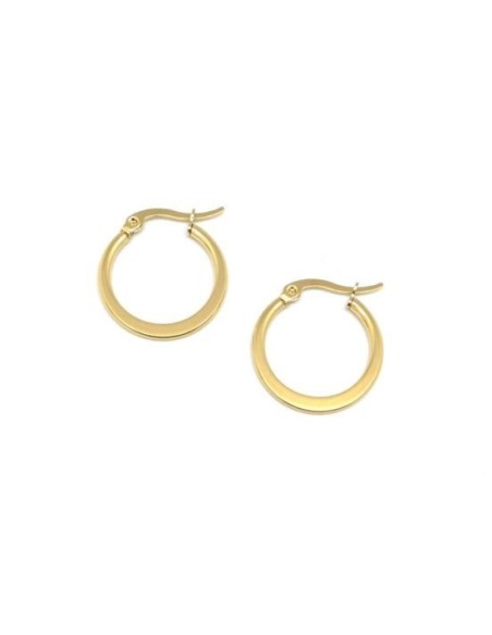 créole 20mm plate doré en acier inoxydable 2cm