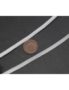 Elastique plat blanc 4mm souple pour masque 2