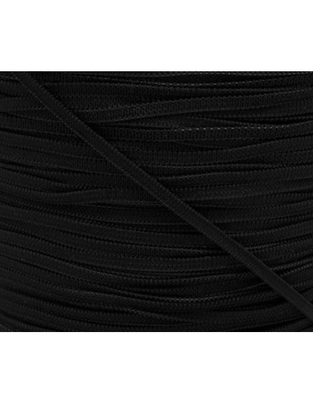 tresse élastique 4mm noir pour masque