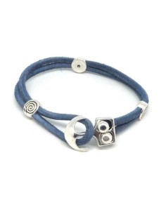 Fermoir crochet ancre en métal argenté 2
