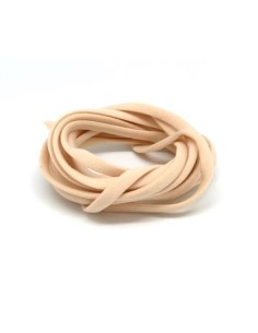 Cordon élastique beige 4mm mat