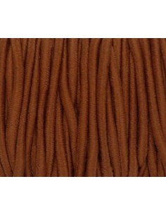 élastique 2,5mm marron caramel 2