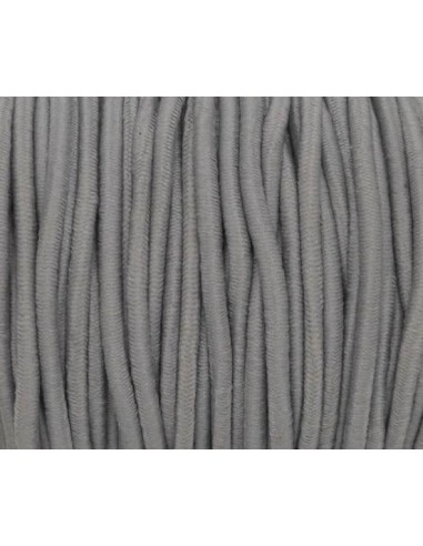 élastique rond gris 2,5mm pour masque