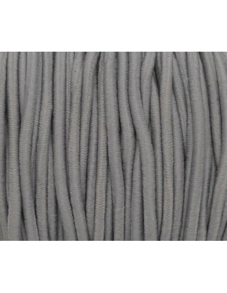 élastique rond gris 2,5mm pour masque