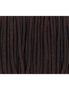élastique pour masque 2,5mm marron foncé 2