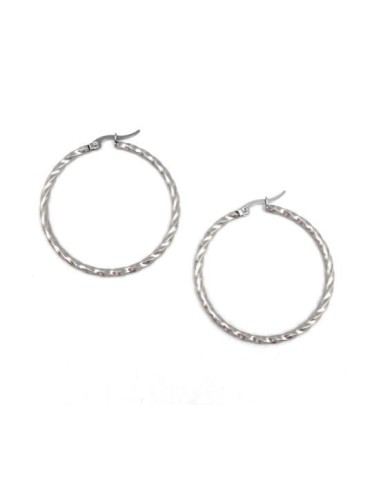 BO créole en acier inoxydable 40mm