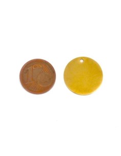 breloques sequin doré en acier inoxydable 18mm, pastille doré 2