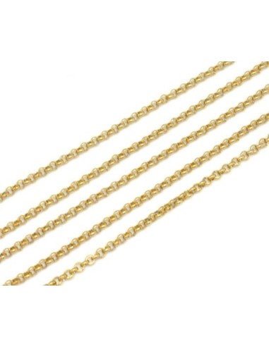 chaine format en acier inox doré