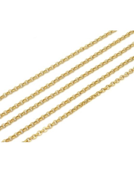 chaine format en acier inox doré