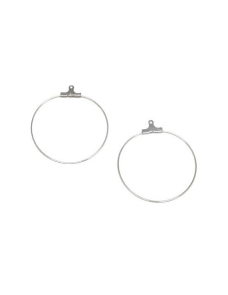 Créoles en acier inoxydable pas chères