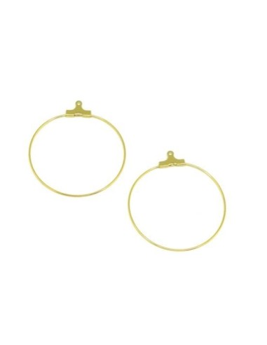 Supports BO créole 35mm doré en acier inox