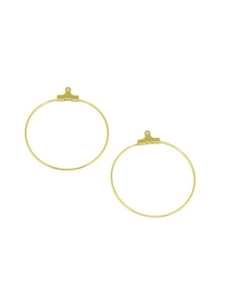 Supports BO créole 35mm doré en acier inox