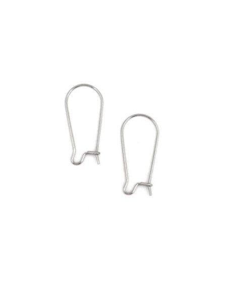 Boucles d'oreilles crochets dormeuses argenté