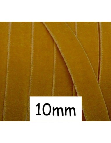 Ruban élastique jaune camel 10mm