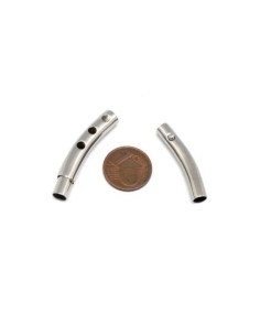 Fermoir réglable en acier inoxydable pour cordon cuir 4mm 2