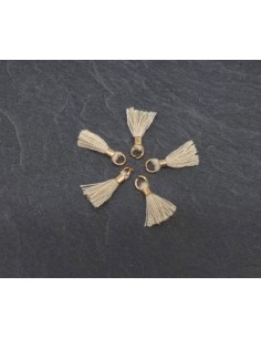 Mini pompons beige 13mm