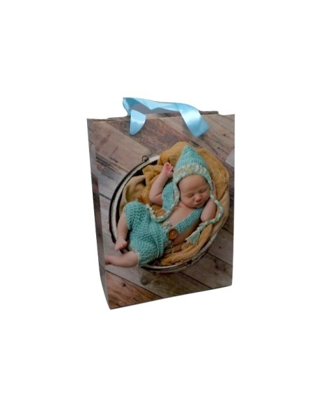 Poche cadeau en papier cartonné glacé pas chère