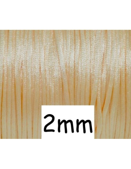Cordon queue de rat 2mm orange bisque clair