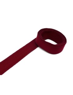 Ruban gros grain tradition 25mm rouge bordeaux en coton 2