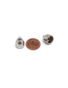 Embout pour cordon 8mm en acier inoxydable argenté 2