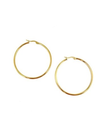 Créoles doré 50mm pas chères