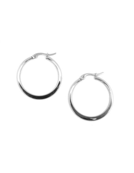 Créole plate argenté pas chère