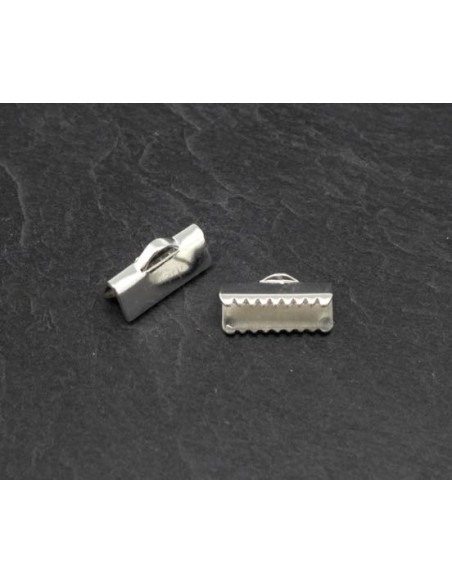 Serre ruban 13mm blanc lisse