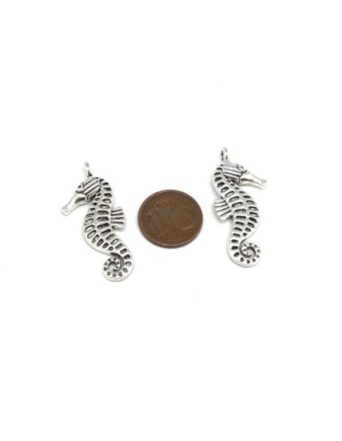 Pendentif argenté hippocampe
