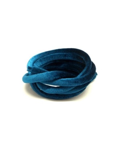 Cordon spaghetti bleu pour élastique à cheveux