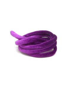 Cordon élastique rose byzantin velours