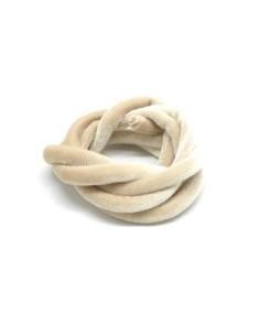 Cordon élastique beige pas cher en velours