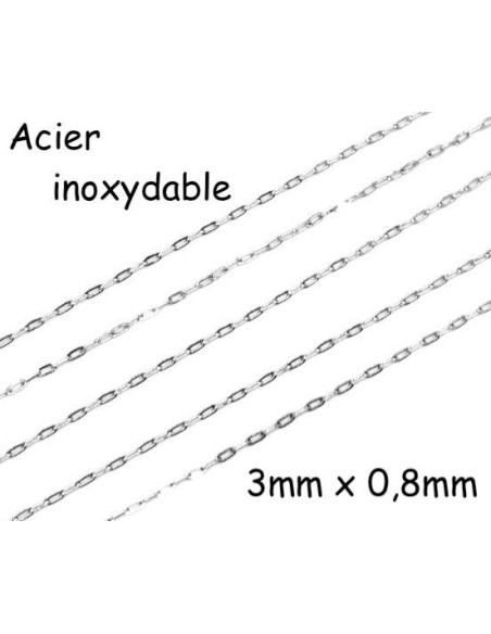 chaine argenté très fine maille cheval en acier inoxydable chaine argenté très fine maille cheval en acier inoxydable