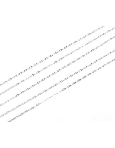chaine argenté très fine maille forçat en acier inoxydable chaine argenté très fine maille forçat en acier inoxydable