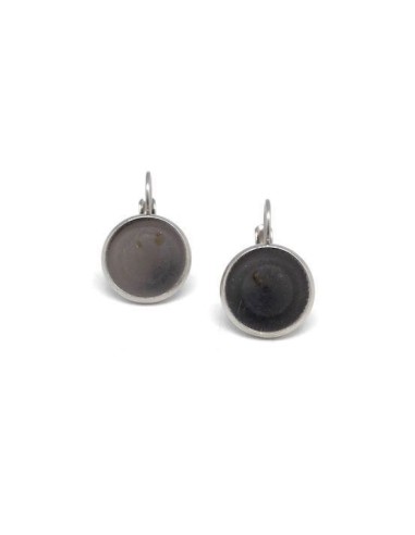 BO argenté pour cabochon de 12mm pas chère