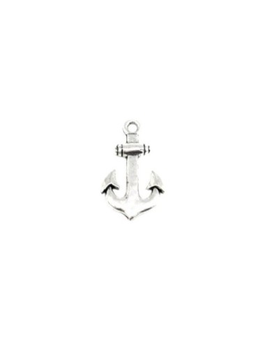 Pendentif ancre marine argenté pour création DIY